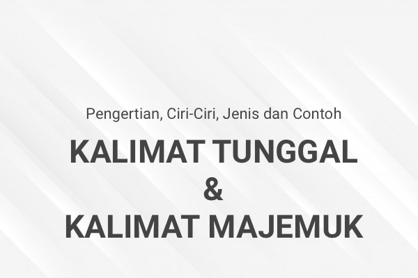 Detail Contoh Kata Tunggal Nomer 14