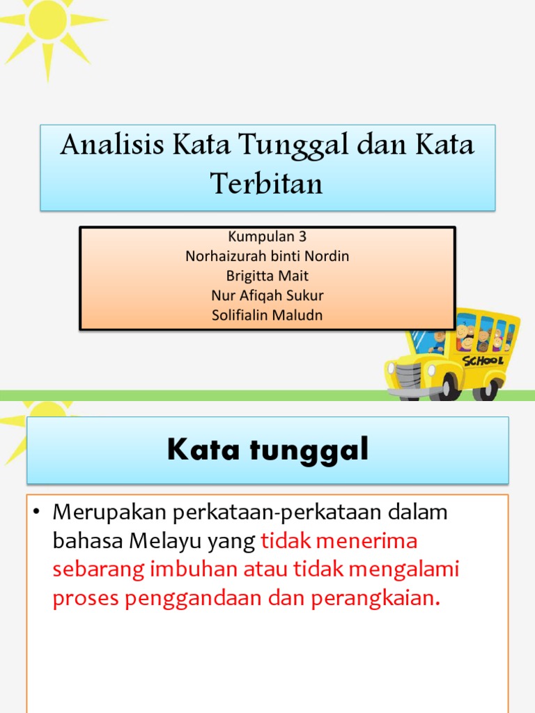 Detail Contoh Kata Tunggal Nomer 45