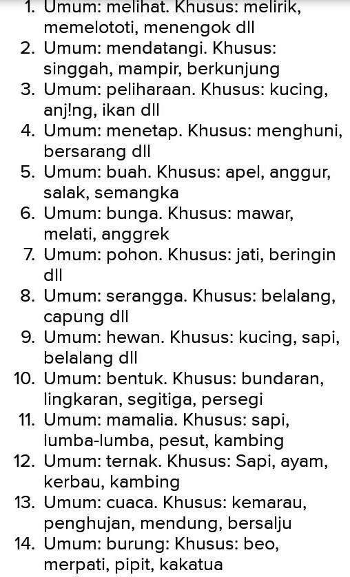 Detail Contoh Kata Umum Nomer 11