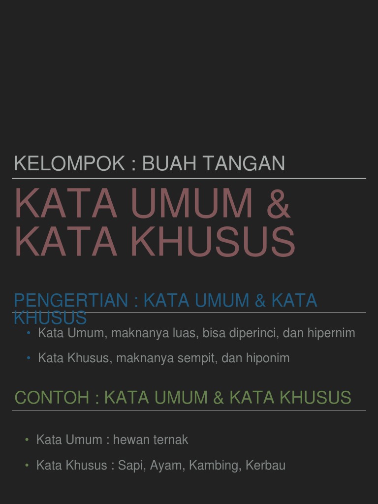Detail Contoh Kata Umum Nomer 17