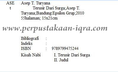 Detail Contoh Katalog Perpustakaan Nomer 33