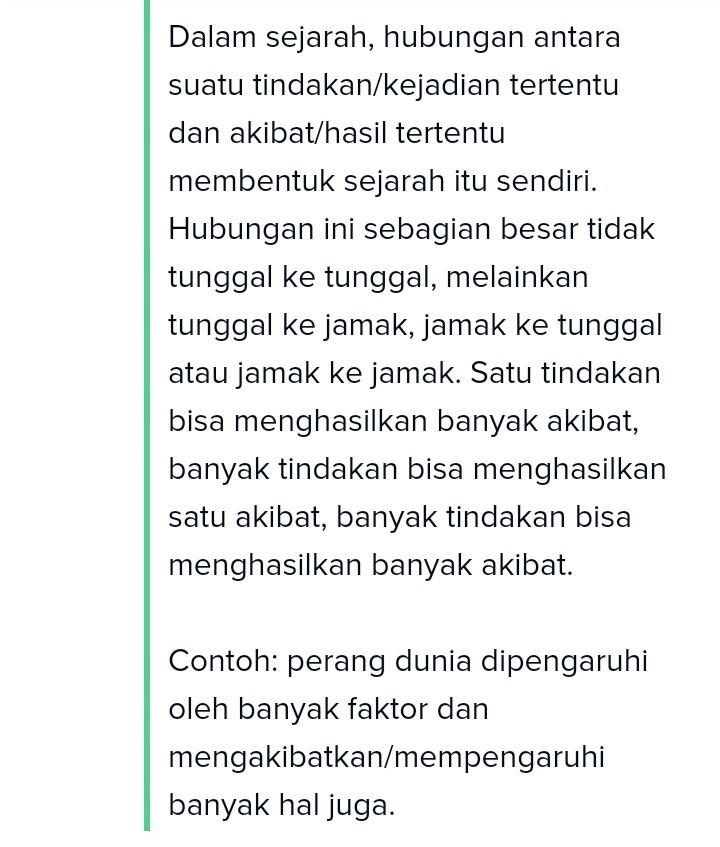 Contoh Kausalitas Dalam Sejarah - KibrisPDR