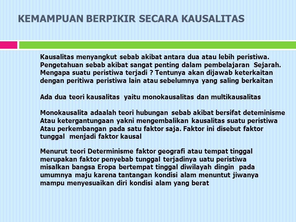 Detail Contoh Kausalitas Dalam Sejarah Nomer 25