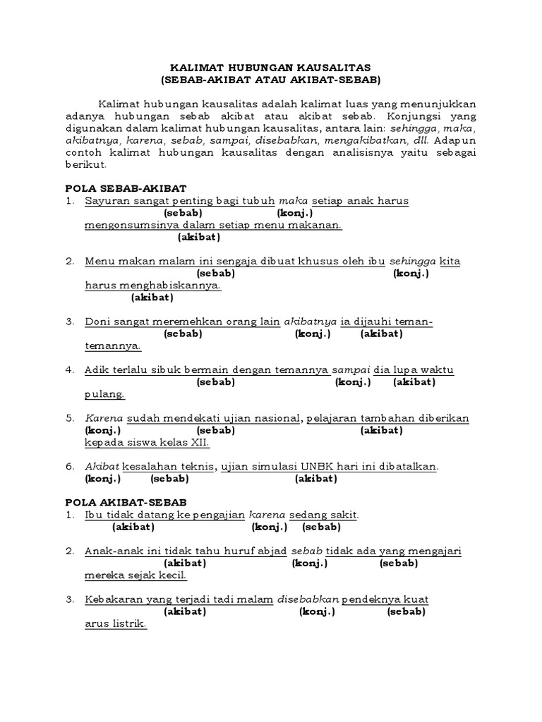 Detail Contoh Kausalitas Dalam Sejarah Nomer 41