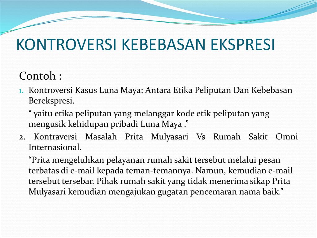 Contoh Kebebasan Berekspresi - KibrisPDR