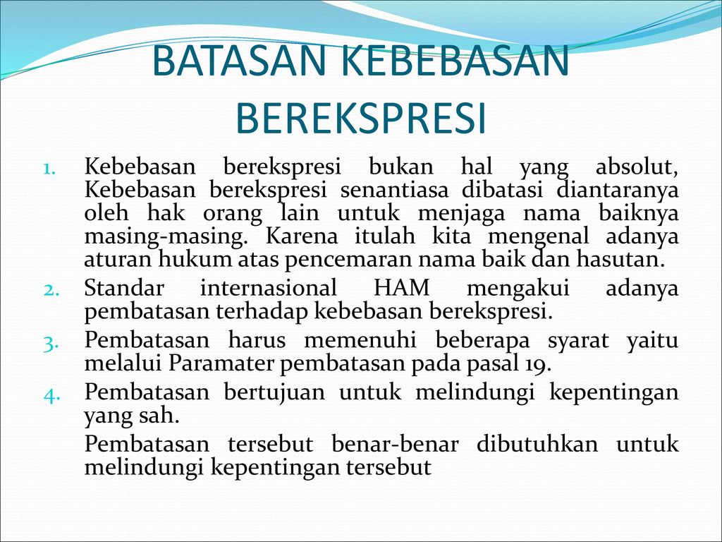 Detail Contoh Kebebasan Berekspresi Nomer 2