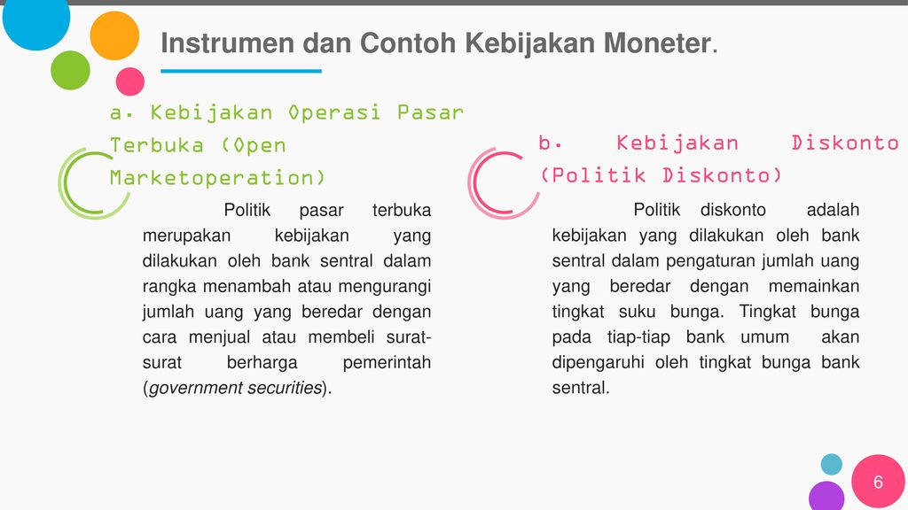 Detail Contoh Kebijakan Moneter Nomer 6