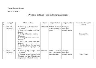 Detail Contoh Kebugaran Jasmani Nomer 43