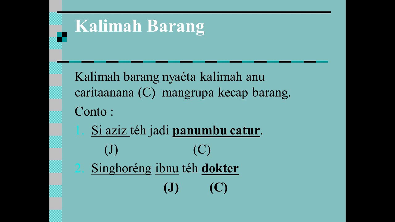 Detail Contoh Kecap Pagawean Nomer 3