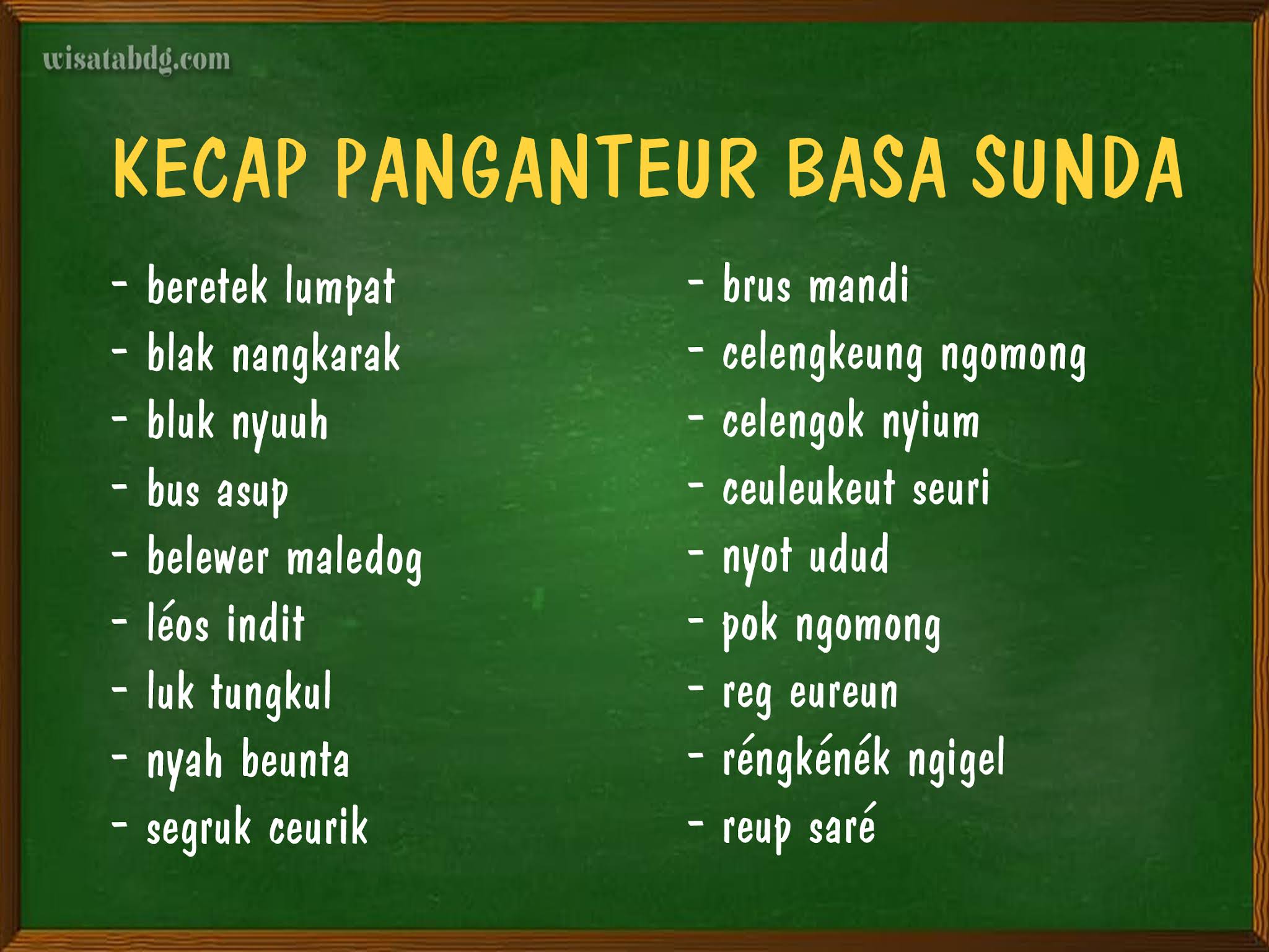 Detail Contoh Kecap Pagawean Nomer 4