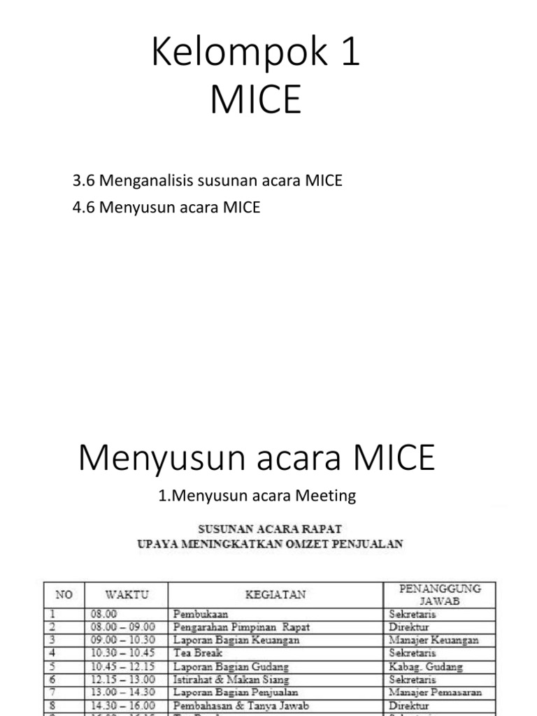 Detail Contoh Kegiatan Mice Nomer 12