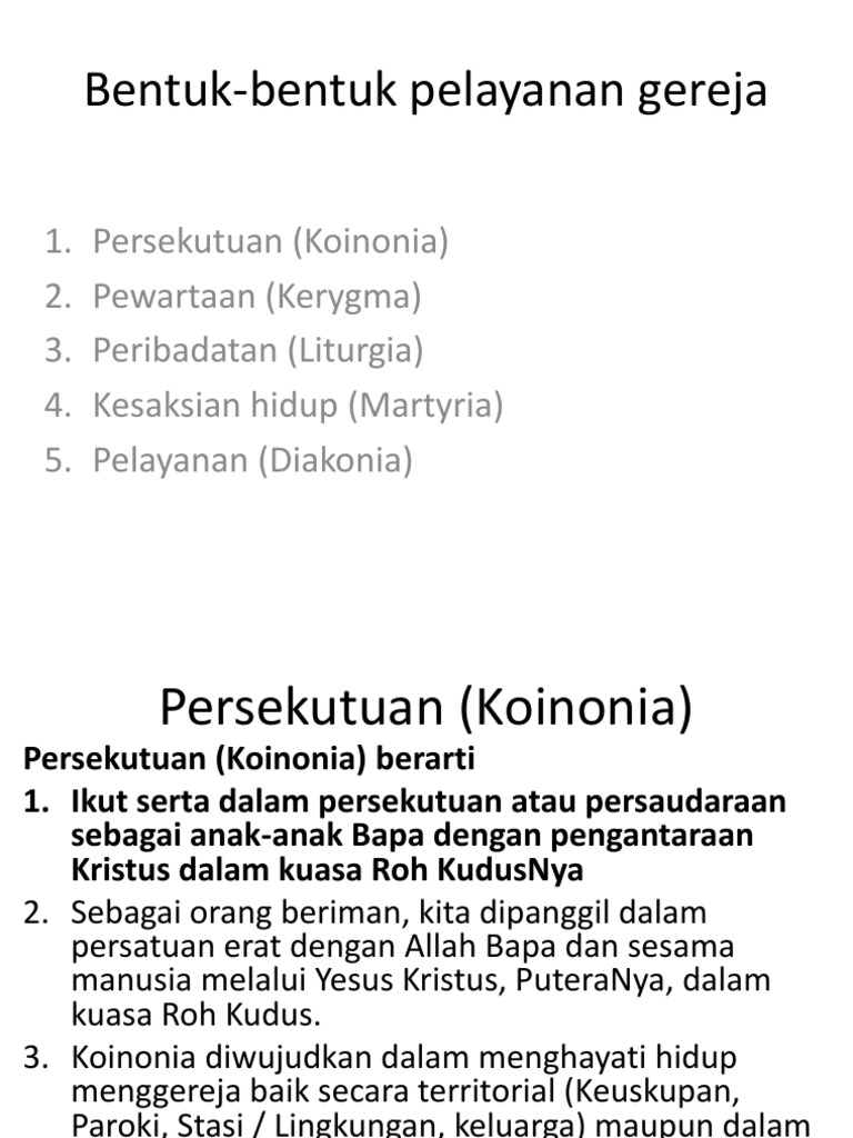 Detail Contoh Kegiatan Pelayanan Dalam Gereja Katolik Nomer 3