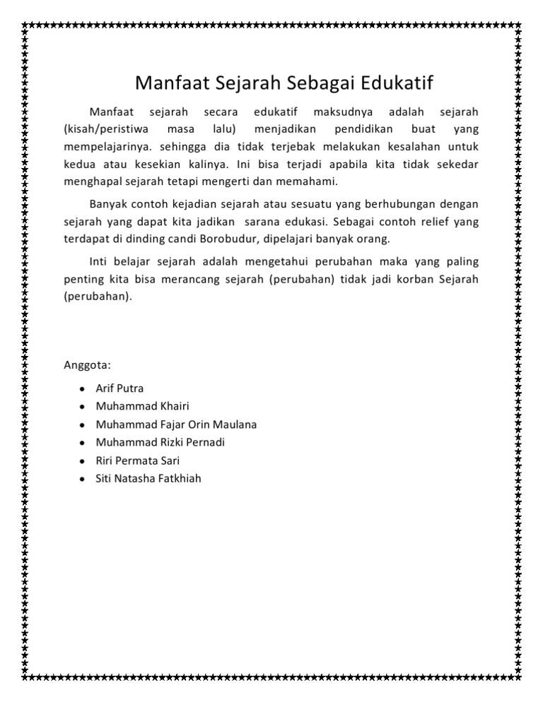 Contoh Kegunaan Edukatif - KibrisPDR