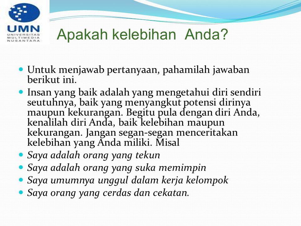 Detail Contoh Kekurangan Dan Kelebihan Seseorang Nomer 9