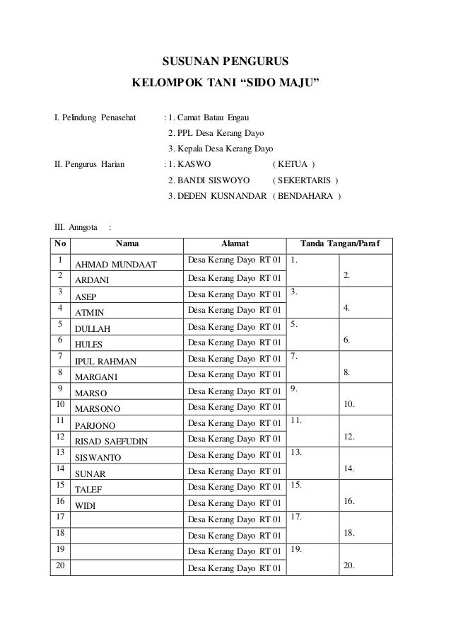 Detail Contoh Kelompok Tani Nomer 49