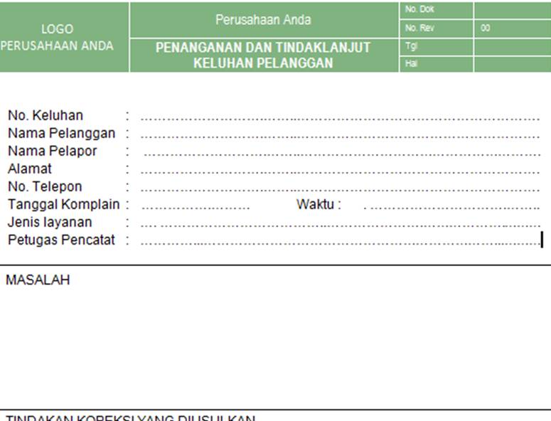 Detail Contoh Keluhan Pelanggan Nomer 16