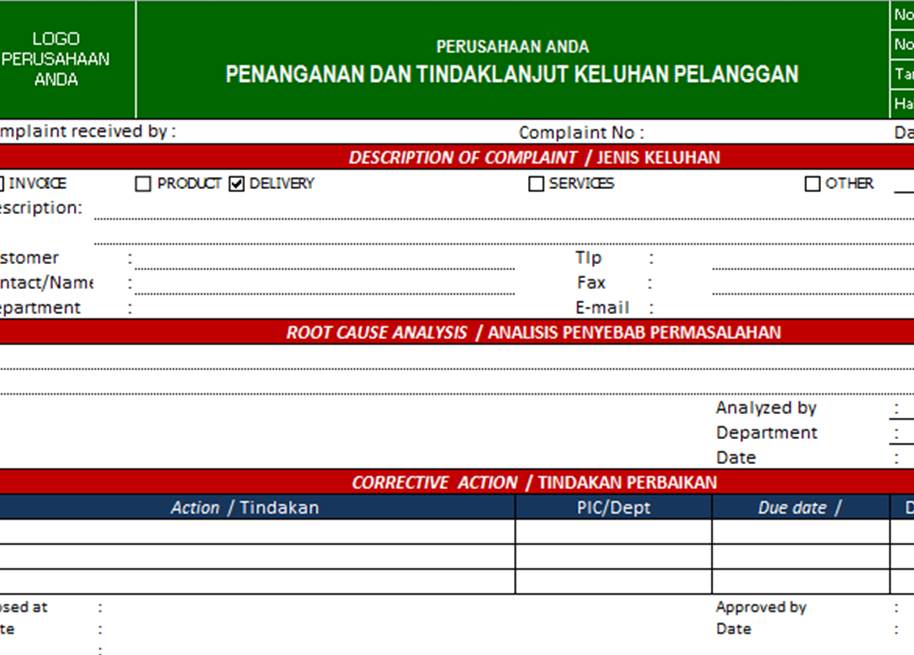 Detail Contoh Keluhan Pelanggan Nomer 38