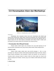 Contoh Kenampakan Alam Dan Manfaatnya - KibrisPDR