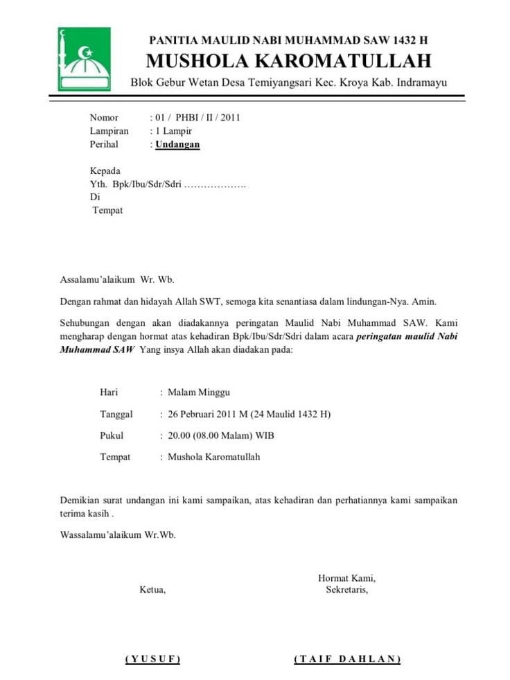 Detail Contoh Kepala Surat Nomer 23