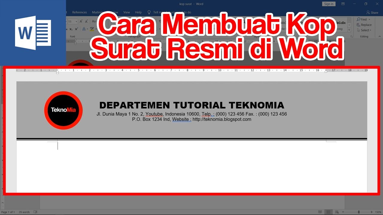 Detail Contoh Kepala Surat Nomer 37