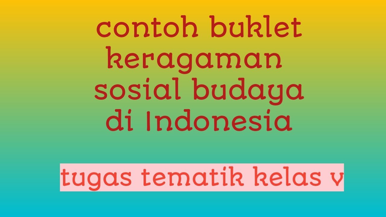 Detail Contoh Keragaman Sosial Nomer 39