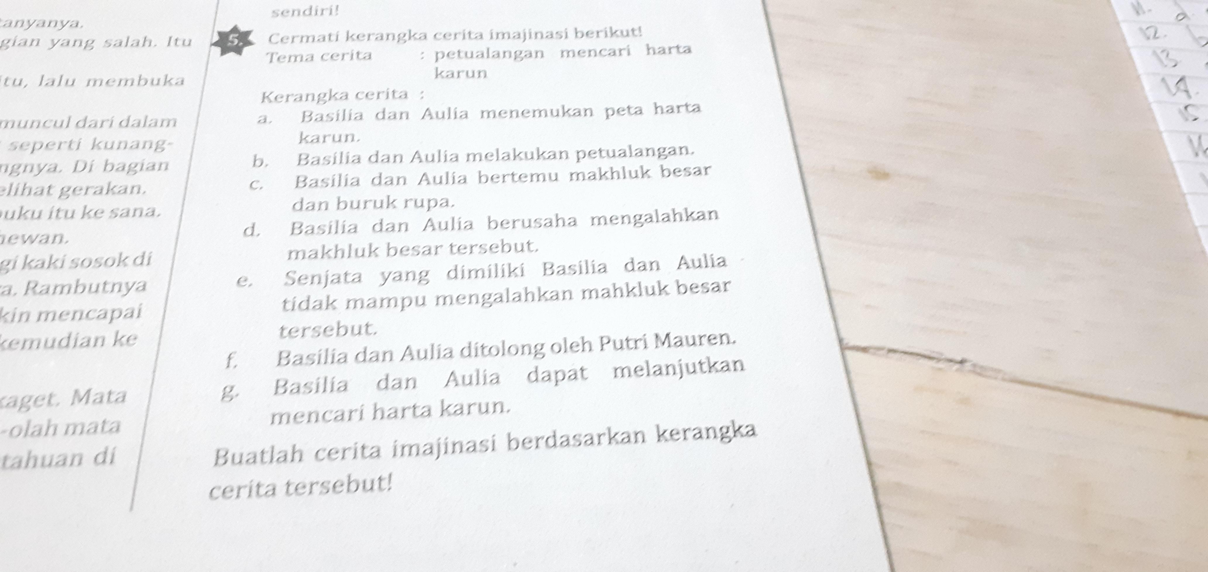 Detail Contoh Kerangka Cerita Nomer 18