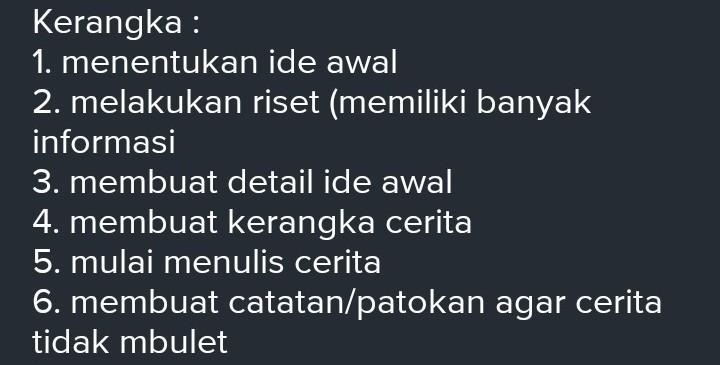 Detail Contoh Kerangka Cerita Nomer 36