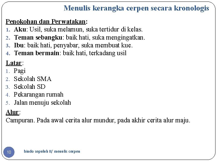 Detail Contoh Kerangka Cerpen Nomer 15