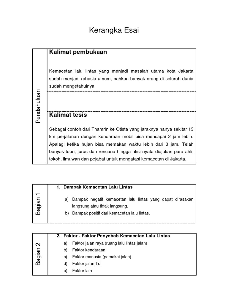 Detail Contoh Kerangka Esai Nomer 5