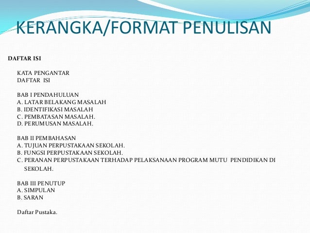 Detail Contoh Kerangka Karya Ilmiah Sederhana Nomer 16