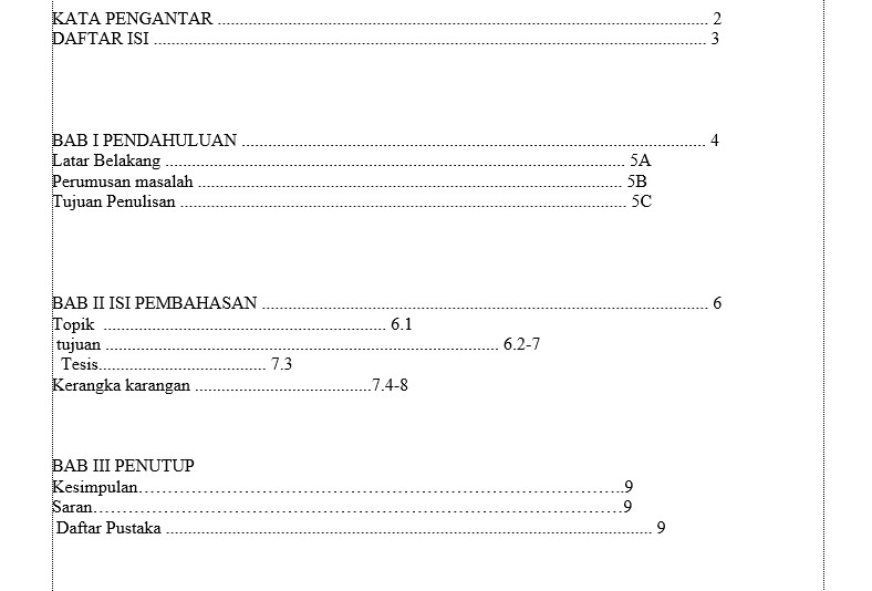 Detail Contoh Kerangka Karya Tulis Ilmiah Nomer 36