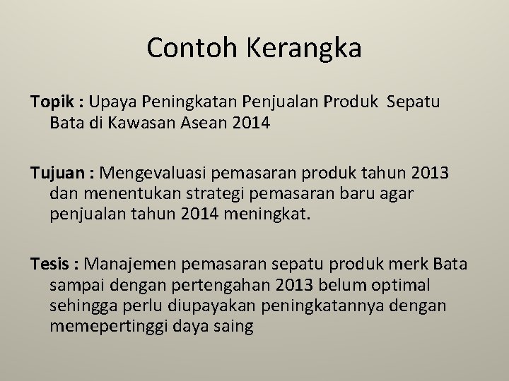 Detail Contoh Kerangka Karya Tulis Ilmiah Nomer 44