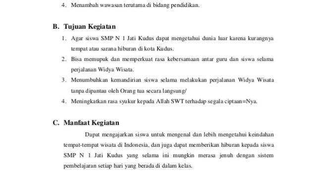 Detail Contoh Kerangka Laporan Nomer 20