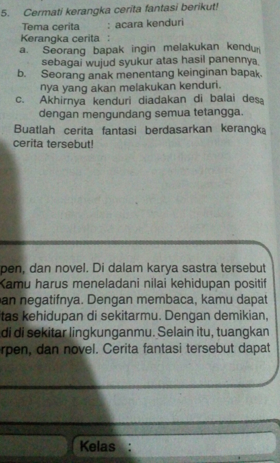 Detail Contoh Kerangka Novel Nomer 40