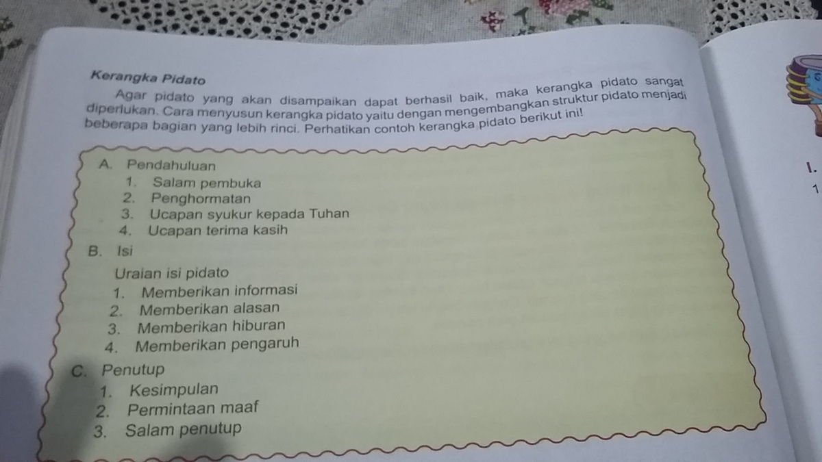 Detail Contoh Kerangka Pidato Nomer 13