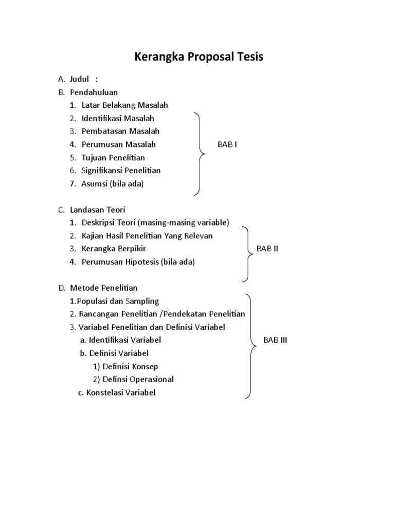 Detail Contoh Kerangka Proposal Penelitian Nomer 3