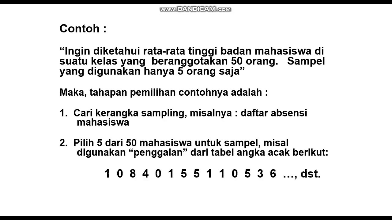 Detail Contoh Kerangka Sampling Nomer 9