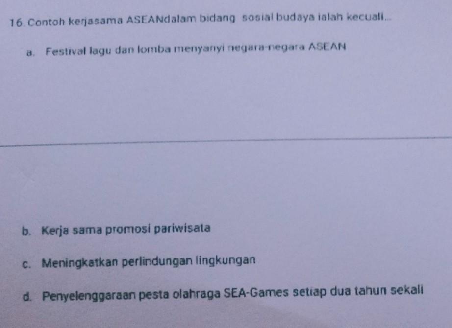 Detail Contoh Kerja Sama Asean Di Bidang Sosial Budaya Nomer 48