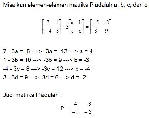 Detail Contoh Kesamaan Dua Matriks Nomer 43