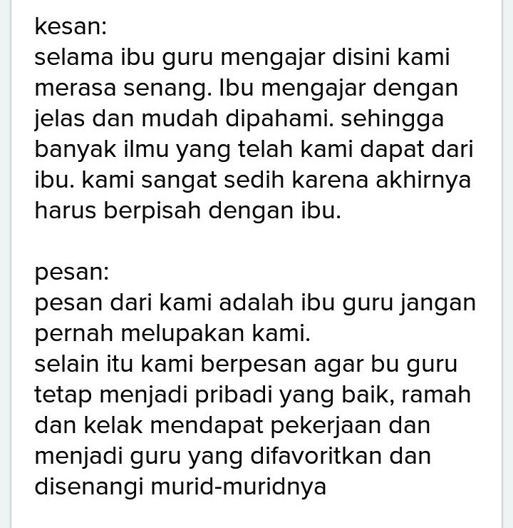 Detail Contoh Kesan Dan Pesan Nomer 4