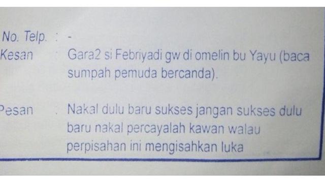 Detail Contoh Kesan Pesan Album Kenangan Sekolah Smp Nomer 34