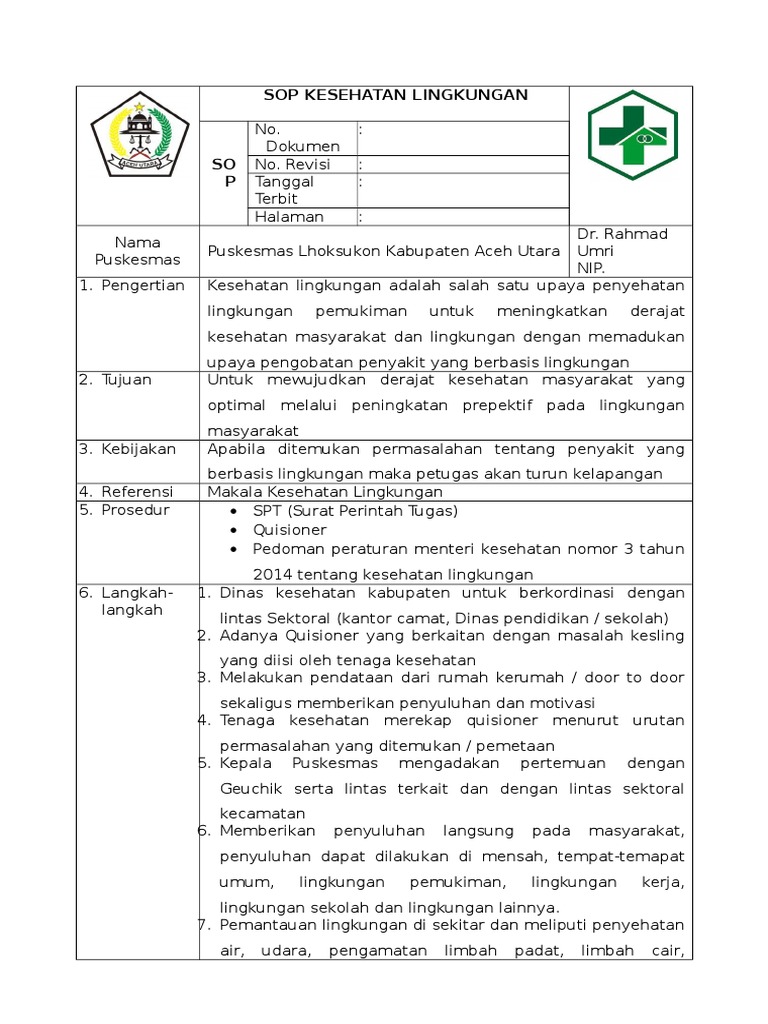 Detail Contoh Kesehatan Lingkungan Nomer 42