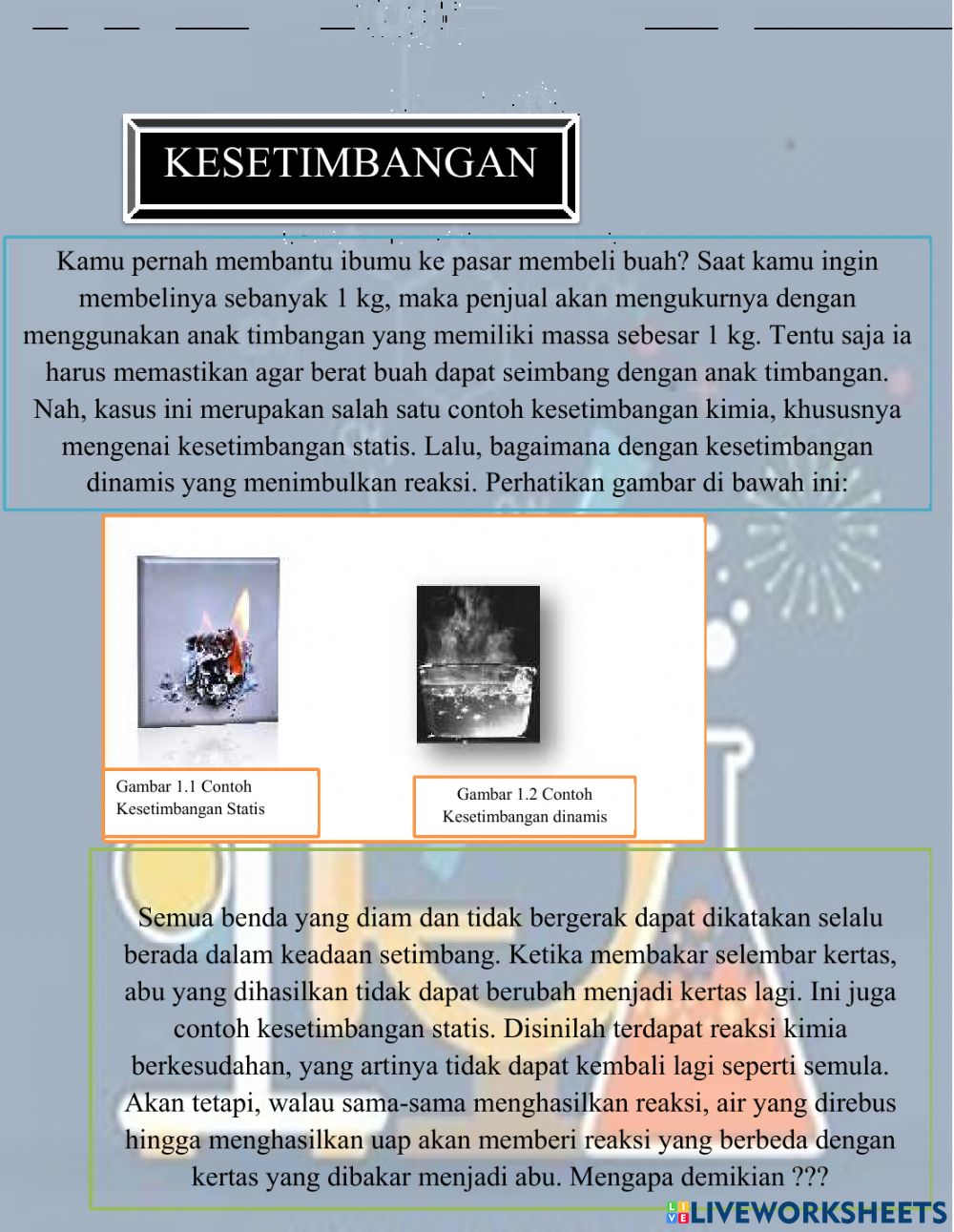 Detail Contoh Kesetimbangan Kimia Nomer 46