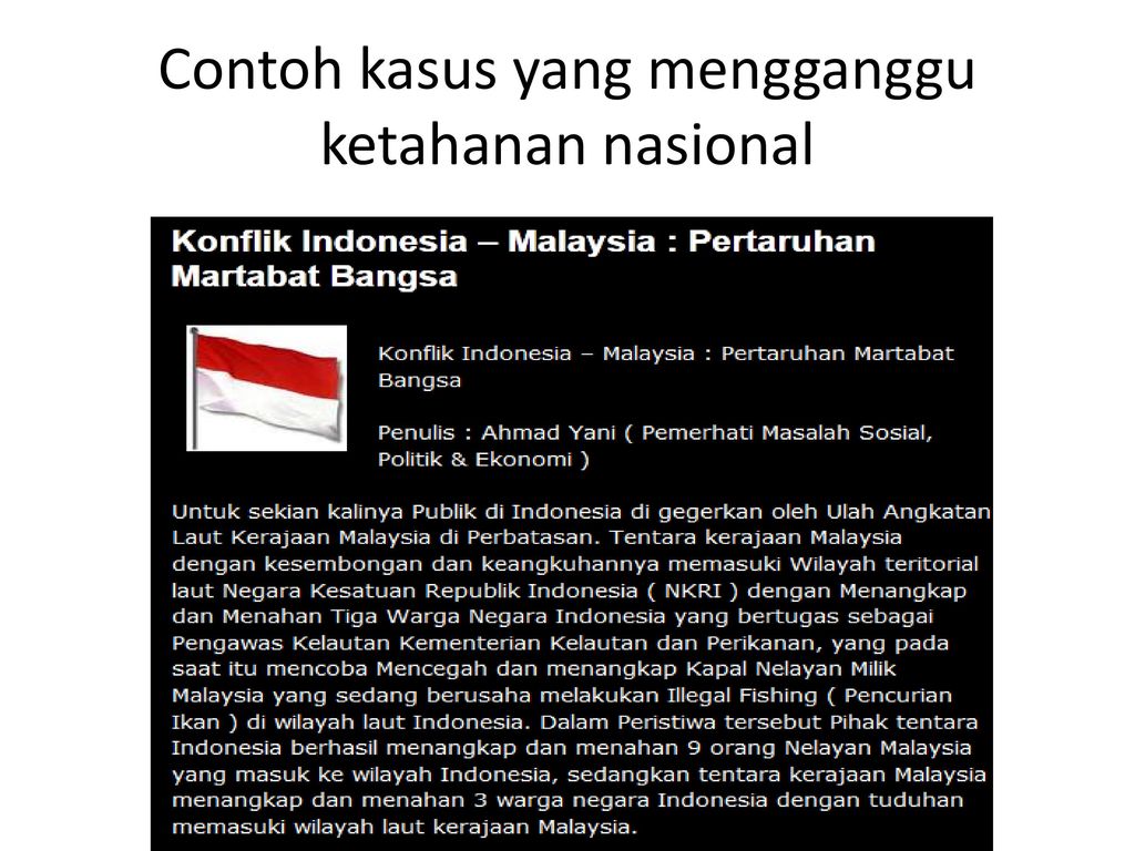 Detail Contoh Ketahanan Nasional Nomer 2