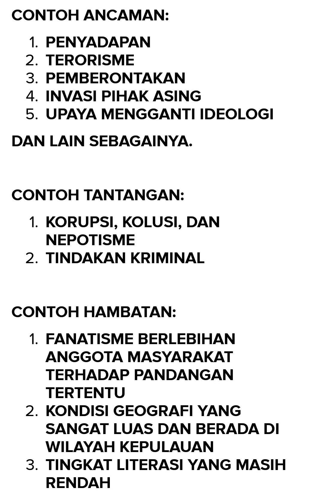 Detail Contoh Ketahanan Nasional Nomer 14