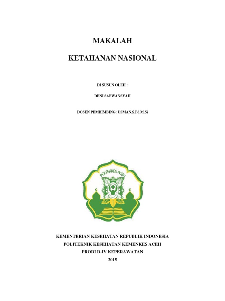 Detail Contoh Ketahanan Nasional Nomer 33