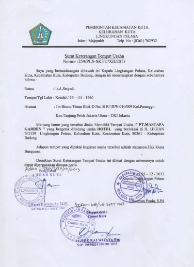 Detail Contoh Keterangan Tempat Nomer 24