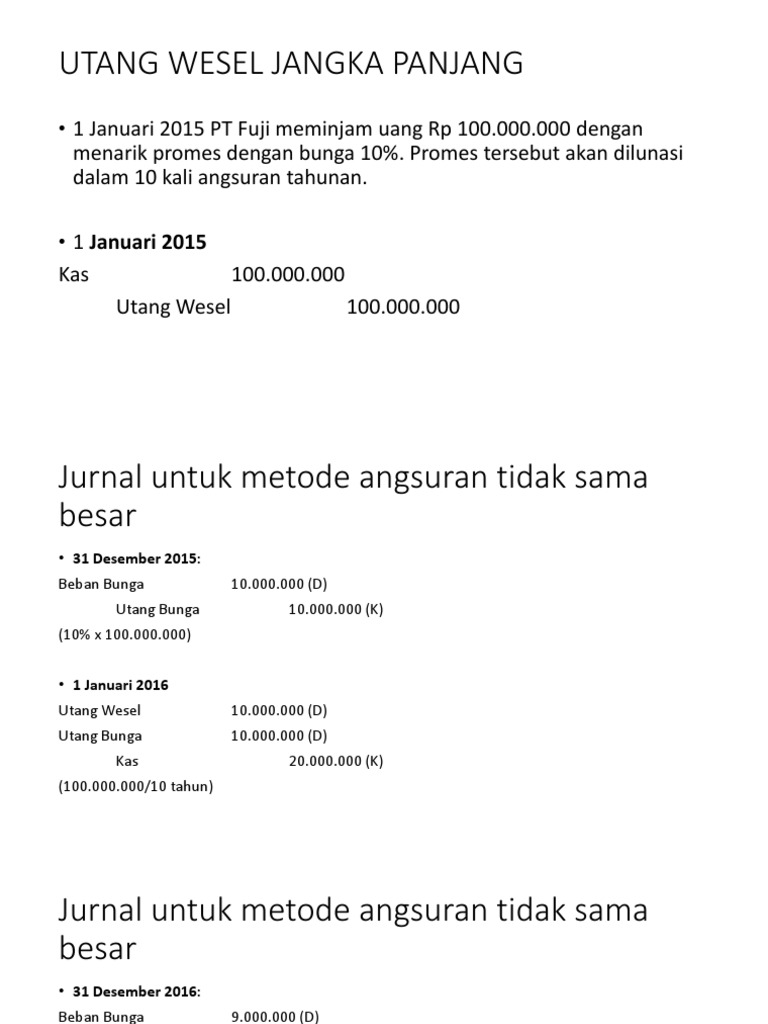 Detail Contoh Kewajiban Jangka Panjang Nomer 17