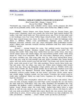 Detail Contoh Khotbah Kristen Nomer 7