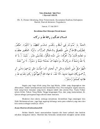 Detail Contoh Khutbah Idul Fitri Nomer 6